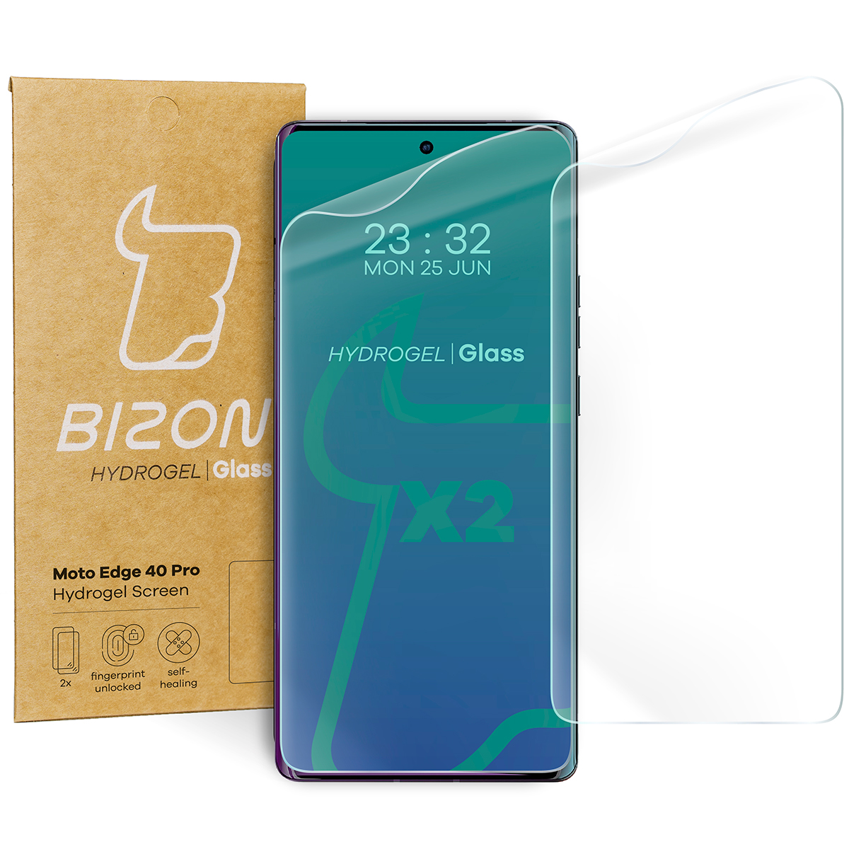 Ochranná fólia Bizon pre Motorola Edge 40 Pro 2 ks.
